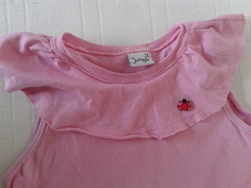 Musculosa Rosa Talle 12 Jungle Con Vaquita San Antonio