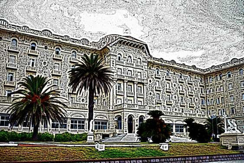 Hotel Argentino Casino Piriapolis - Lámina 45 X 30 Cm.
