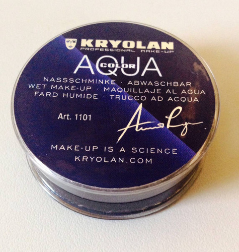 Kryolan Delineador Marrom Aquacolor - Pote Grande