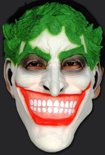 Máscara Joker Coringa Vilão Batman Fantasia Cosplay Látex