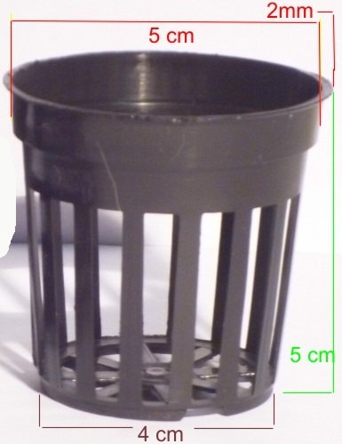 Imagen 2 de 2 de Macetas Para Plantas Acuaticas Hidroponia 12 Pzas
