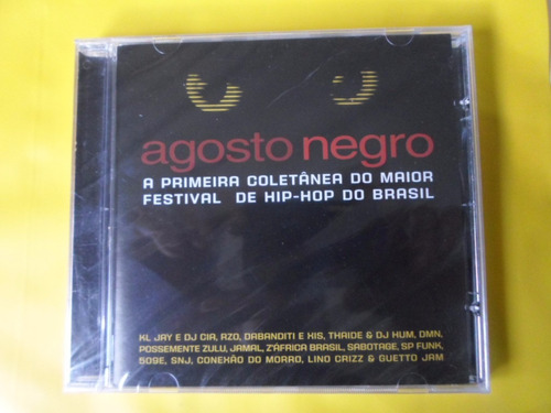 Cd Agosto Negro / Coletânea Maior Festival Hip-hop Do Brasil