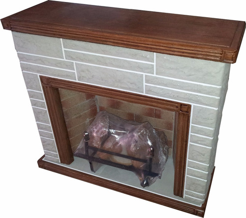 Hogar Esquinero Piedra S/madera C/ Leños Refractarios 5000