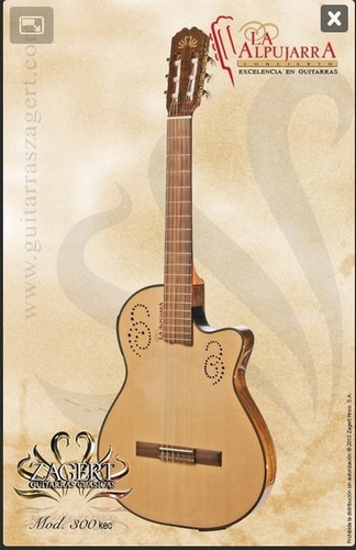 Guitarra Criolla Clasica La Alpujarra 300kec Tipo Godín
