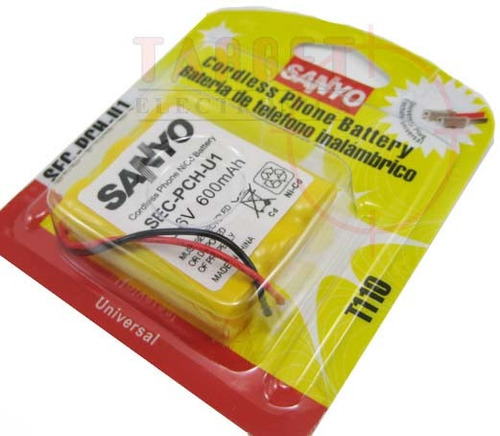 Bateria Sanyo 3.6v 600mah Ni-cd P/ Telefonos Inalambricos