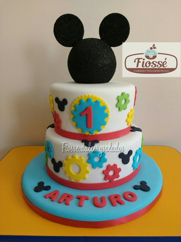 Torta Temática De Mickey Mouse Mecánico