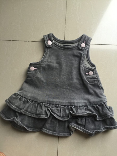 Vestido De Mezclilla De Niña Talla 3-6 Marca Gap Nuevo