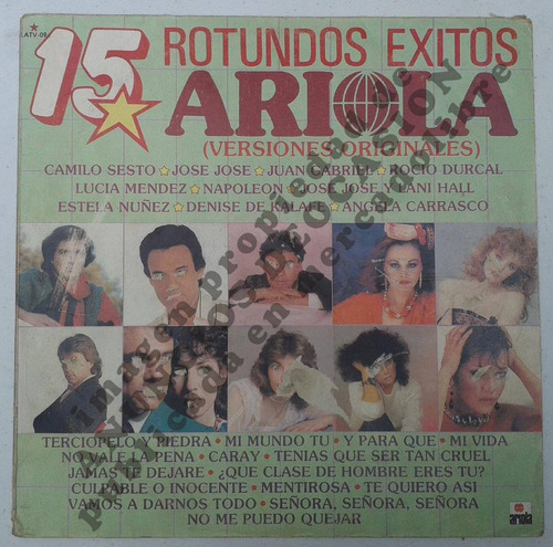 15 Rotundos Éxitos Ariola (1984), Varios Artistas, Disco Lp