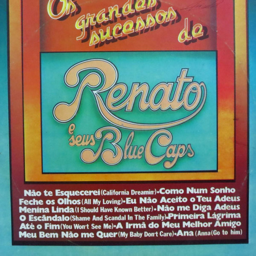 Lp Renato E Seus Blue Caps - Os Grandes Sucesso   Vinil Raro