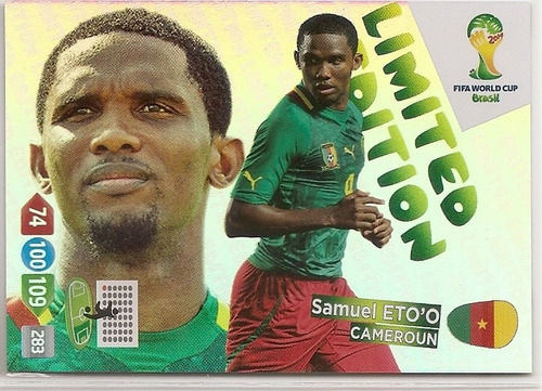 Samuel Eto Limited Edition Adrenalyn Xl Panini Nov