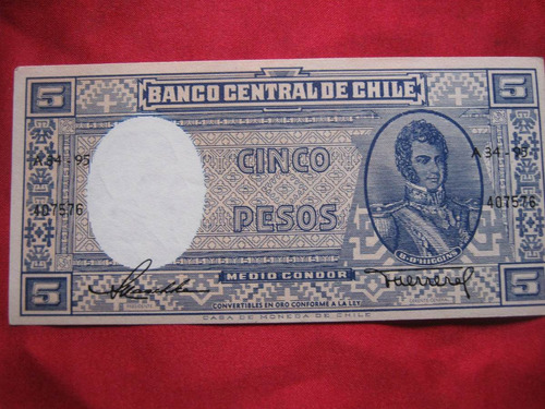 Chile 5 Pesos  Maschke - Herrera