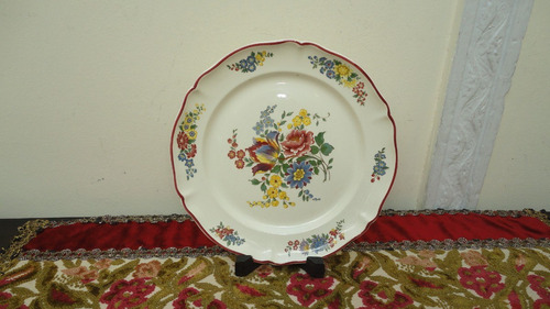 Plato Frances Villeroy Boch Pintado A Mano Impecable Vealo