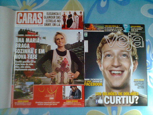 *jl 2 Revistas Caras N.1038 Ana Maria Braga + Veja N.2255*