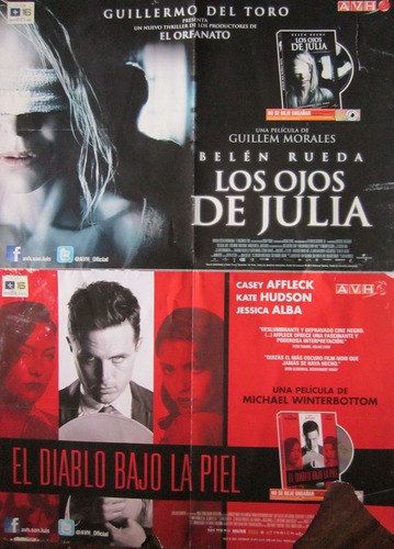 Poster 2 Peliculas Los Hojos De Julia, El Diablo Bajo La Pie