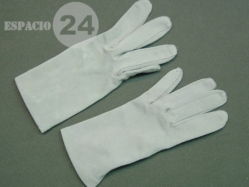 Guantes P/dama Jersey Algodón/mezcla Usados T 7 Color Gris.