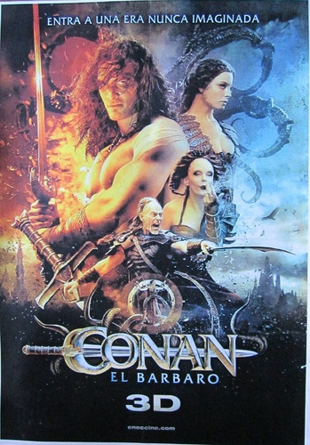 Poster Pelicula Conan El Barbaro 3d