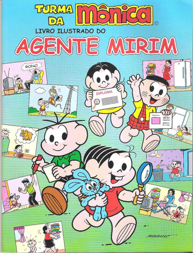 Álbum Agente Mirim Turma Da Mônica - Para Recortar E Colar