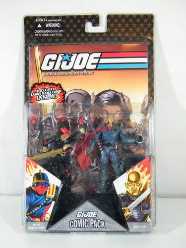 Destro & Irom Grenadier Gi Joe 25th  Comic Pack Cobra Lote