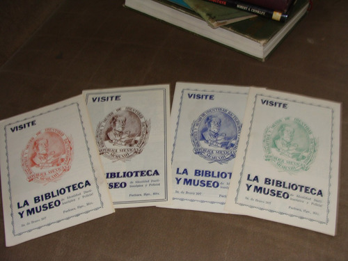 Libro 4 Folletos Del Museo De Identidad Dactiloscopica Y Pol