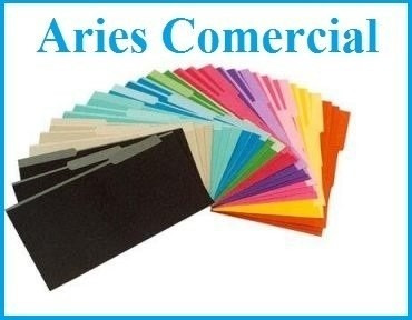 Carpeta Interna Interior Nepaco X 100 Unid Varios Colores