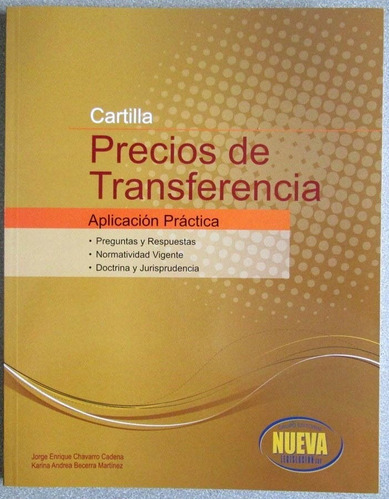 Cartilla Precios De Transferencia - Nueva Legislacion