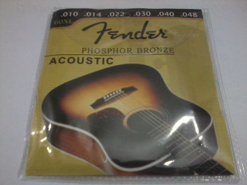 Encordoamento Cordas Fender 0.10 Violão Aço - Frete 12,50