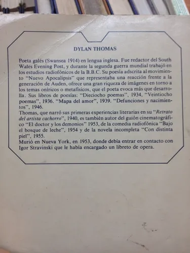 El Retrato Del Artista Cachorro - Dylan Thomas (Usado)