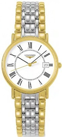 Longines Presences White Dial Two-tone Watch L47202117