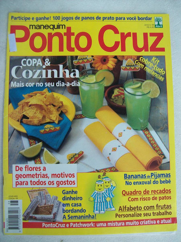 Revista: Manequim Ponto Cruz Nº 48 - Copa E Cozinha - 1999