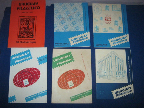 Revistas Uruguay Filatelico Lote De 6 Filatelia