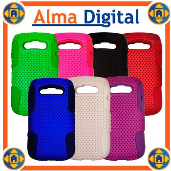 Forro Doble Perforado Blackberry Bold 6 9790 Carcasa Silicon
