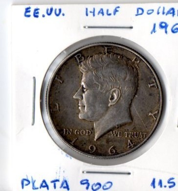 Estados Unidos Half Dollar 1964 - Plata  900