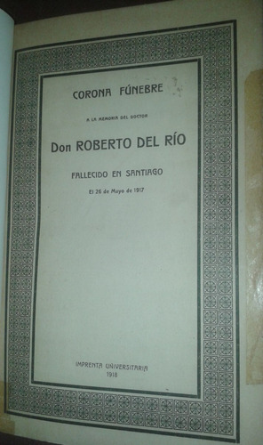 Corona Fúnebre Don Roberto Del Río