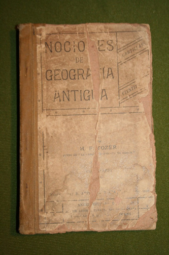 Libro Nociones De Geografia Atnigua -hf Tozer 1888