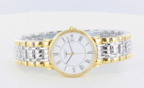 Longines Presences White Dial Two-tone Watch L47202117