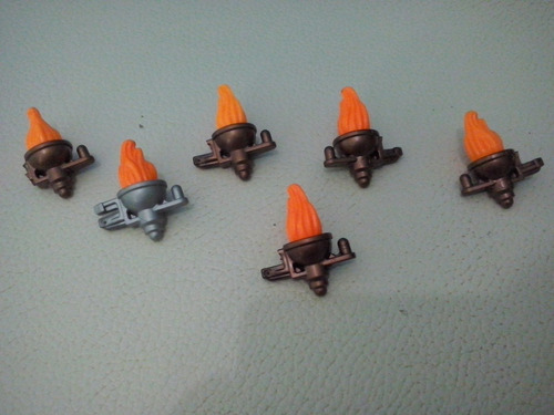 Playmobil Antorchas Y Flamas Con Portador Js¡¡¡