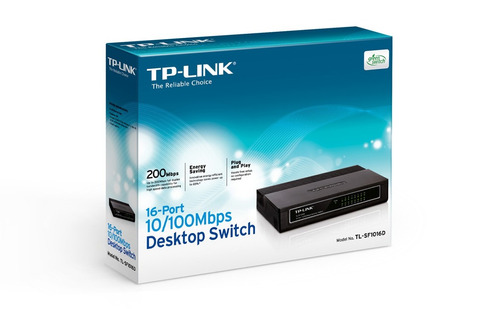 Switch Tp-link De 16 Puertos A 10/100mbps Tl-sf1016d