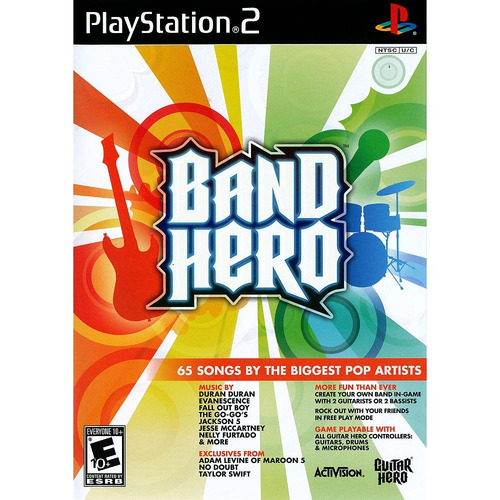 Imagen 1 de 1 de Playstation 2 Band Hero 65 Canciones Ps2 Juego Nuevo Ve!!