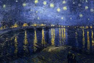Van Gogh - Noche Estrellada Sobre El Rodano - Lámina 45x30cm