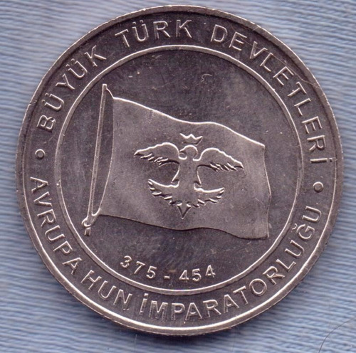 Turquia 1 Kurus 2015 * Imperio Hephthalite Huno (375-454) *