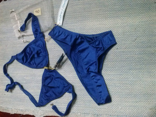 Traje De Baño/bikini Con Pluma. T: 90   Original!!!