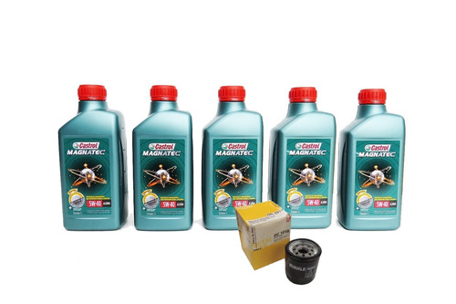 Kit Troca Óleo +filtro Castrol Magnatec 5w-40 Audi A3/golf