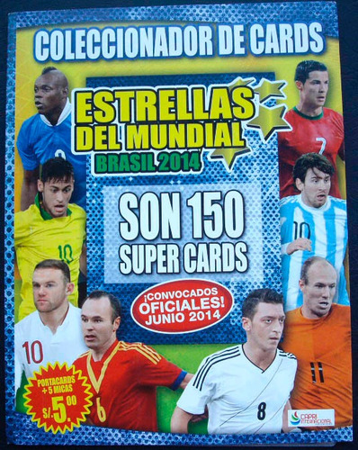 Coleccion Cards Navarrete Mundial Brasil 2014 100% Completa