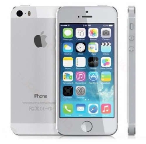 iPhone 5 Prata 16gb Com Todos Acessórios