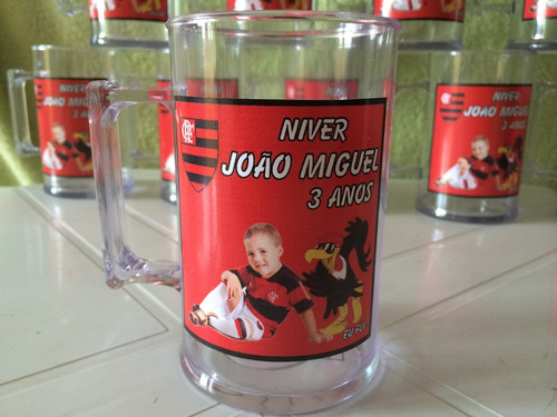 1 Caixa 50 Canecas De Chopp Acrilico Personalizadas 300 Ml