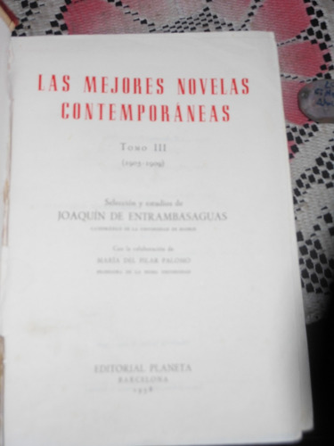 * Las Mejores Novelas Contemporaneas 1905 - 1909  Tomo Iii