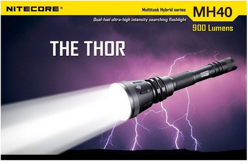Lanterna Nitecore Thor Longo Alcance + Baterias Nitecore