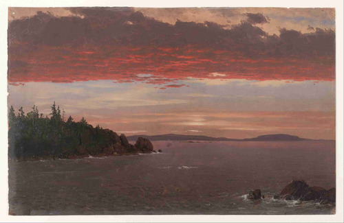 Lienzo Canvas Frederic Edwin Church Península Paisaje 50x77