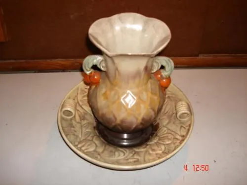 Jarron Y Base De Porcelana Inglesa