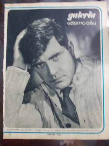 Pequeno Poster - Revista Sétimo Céu. Alan Bates